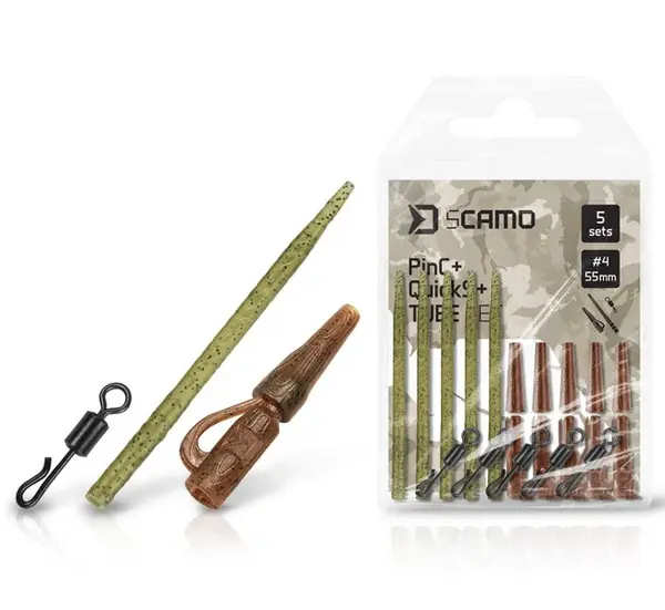 Delphin set závěsky a převleky a obratlíky scamo pinc + quicks #4 + tube 5 ks