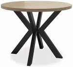 MI-KO Kulatý jídelní rozkládací stůl STLM112, 100-180 cm