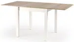 HALMAR Jídelní rozkládací stůl GRACJAN dub sonoma / bílý 80-160x80 cm