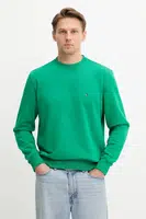 Bavlněná mikina Tommy Hilfiger pánská, černá barva, hladká, MW0MW37237