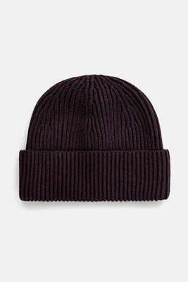 Čepice Abercrombie & Fitch fialová barva, KI112-4140
