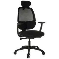 MID.YOU OTOČNÁ ŽIDLE, síťovina, černá