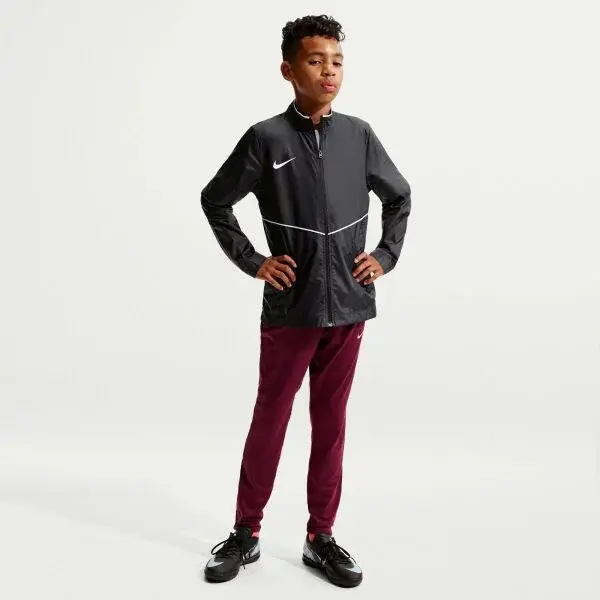 Nike PARK RAIN JACKET JR Dětská sportovní bunda, černá, velikost