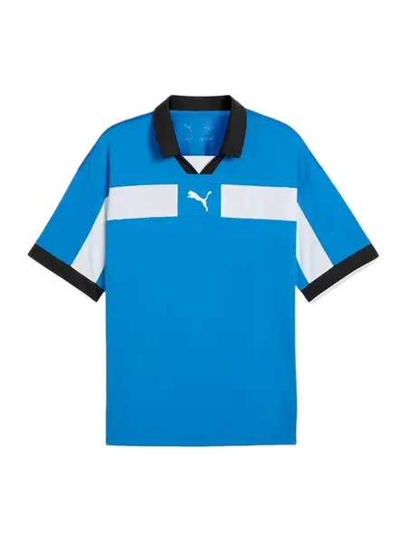 PUMA Funkčné tričko 'TeamClassic'  azúrová / čierna / biela