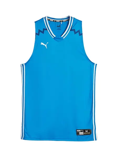 PUMA Športový top 'Team Game'  modrá / čierna / biela