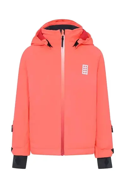 Dětská lyžařská bunda Lego červená barva