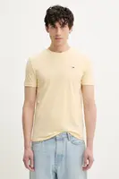 Tričko Tommy Jeans žlutá barva, DM0DM20363