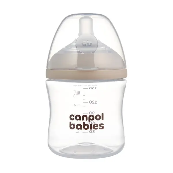 CANPOL BABIES Lahev antikoliková natural shape 0m+ 150 ml