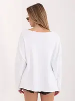 Biela dámska blúzka oversize