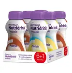 NUTRIDRINK Protein 5+1 s vanilkovou a čokoládovou príchuťou 6 x 200 ml