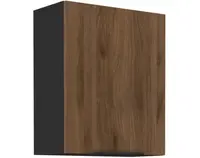 Horná kuchynská skrinka Monza, 60 cm, orech/čierna%