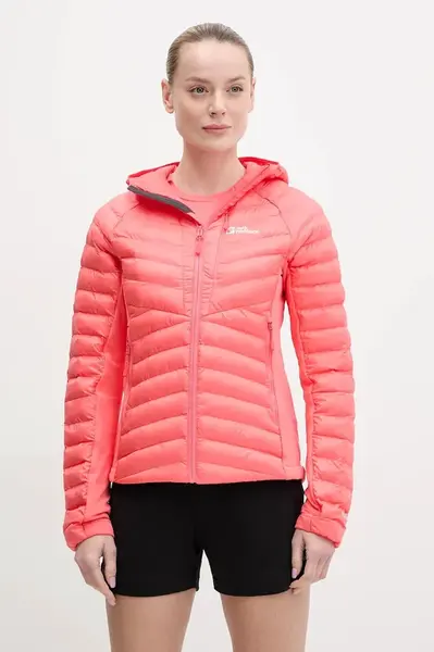 Sportovní bunda Jack Wolfskin Routeburn Pro růžová barva, 1207192