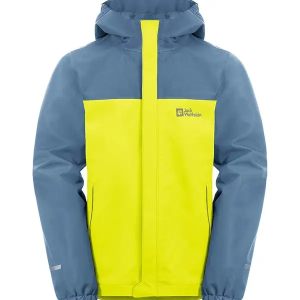 Dětská nepromokavá bunda Jack Wolfskin TUCAN žlutá barva