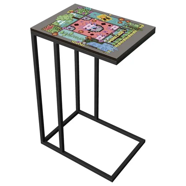 Minecraft ODKLÁDACÍ STOLEK, černá