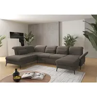 Sit & More SEDACÍ SOUPRAVA, textil, jílová barva