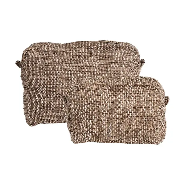 Sada kosmetických tašek House Nordic Safi 2-pack hnědá barva