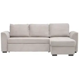 Xora ROHOVÁ SEDAČKA, textil, světle šedá