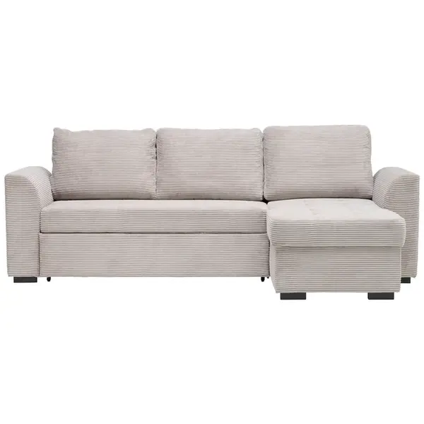 Xora ROHOVÁ SEDAČKA, textil, světle šedá