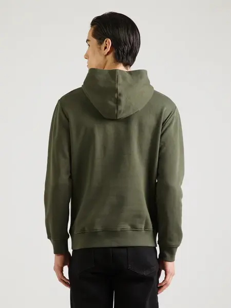 Pepe Jeans Tepláková bunda  olivová / biela