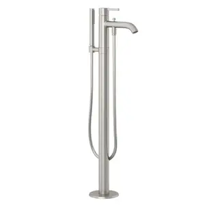 Vaňová batéria Kludi Nova Fonte so sprchovacím setom kartáčovaný nikel 38590N515