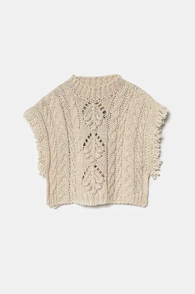 Dětské pončo s příměsí vlny United Colors of Benetton