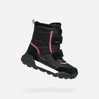 Black Girls Ankle Boots Geox Trekkyup AB - Girls