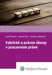 Faktické a právne úkony v pracovnom práve - Jozef Toman