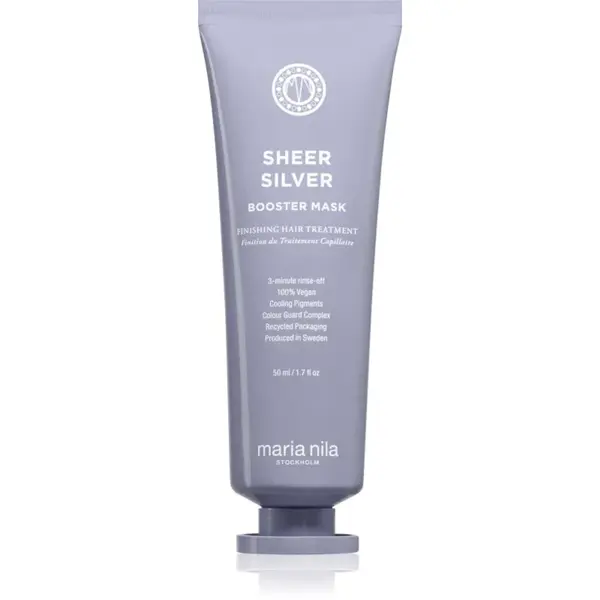 Maria Nila Sheer Silver Booster Mask hloubkově vyživující maska s fialovým pigmentem 50 ml