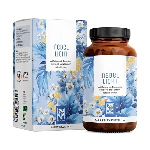 Naturtreu Jasná myseľ - Komplex rimbaby, koenzýmu Q10, horčíka, vitamínu B2 a zázvoru, 90 kapsúl