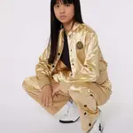 Dětská bunda Dkny žlutá barva, D60251