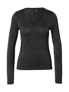 VERO MODA Tričko 'VMLAVA'  čierna / strieborná
