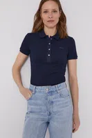 Polo tričko Lacoste dámské, tmavomodrá barva, PF5462