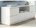 TV skříňka Carlos, bílá, šířka 140 cm