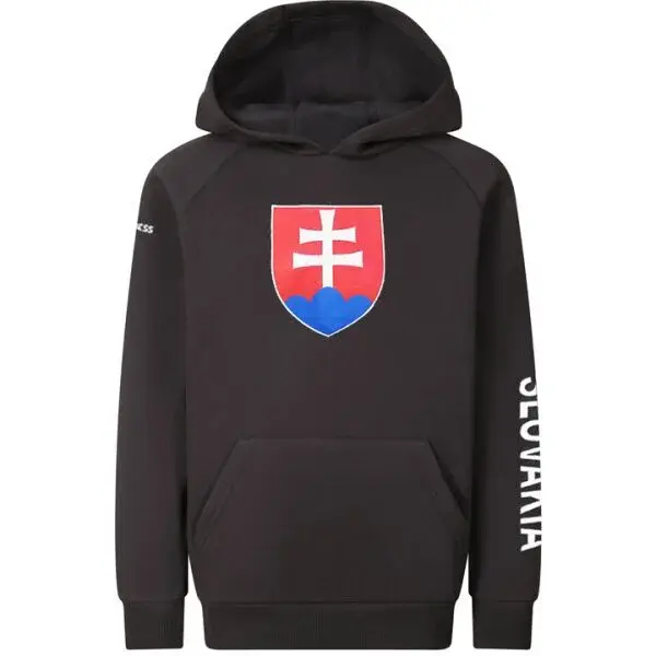 PROGRESS SK HOODY JR Juniorská mikina pro fanoušky, tmavě šedá, velikost 140-146