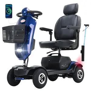 Sweetrich Max Plus Mobility Scooter 300W Motor 24V 20Ah Battery 9 inch Tires 6km/h Max Speed 25km Range - Blue
