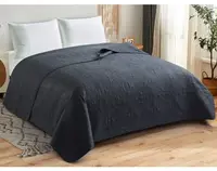 Přehoz postele Ornament 220x240 cm, černý