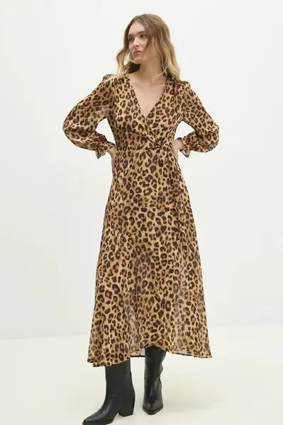 Šaty s hedvábím Answear.LAB