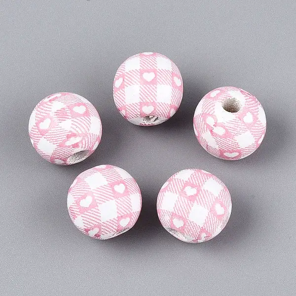 Printed Schima Wood Beads