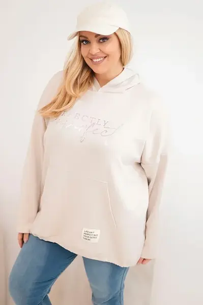 Dámska plus size mikina s potlačou