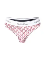 Calvin Klein Underwear Tangá  svetlosivá / bordová / biela