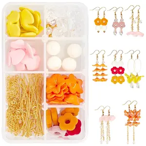 183 Pieces DIY Flower Style Earring Making Kits