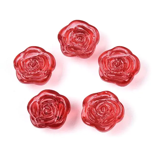 Baking Paint Transparent Glass Beads