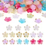 120Pcs 8 Colors Acrylic Bead Caps