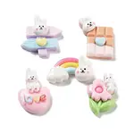 Rabbit Theme Opaque Resin Cabochons
