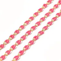 Brass Enamel Curb Chains