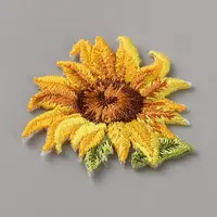 Flower Self Adhesive Computerized Embroidery Cloth Iron on/Sew on Patches