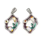 Brass Enamel Pendants