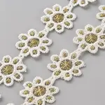 Flower Polyester Embroidery Lace Ribbon