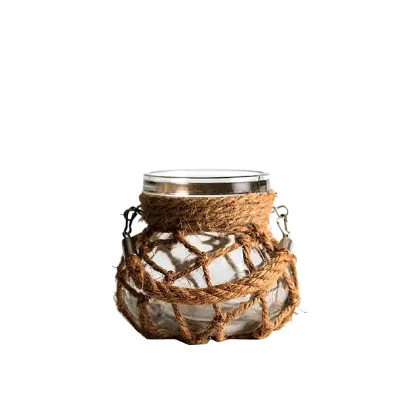 Hemp Rope Hand-woven Glass Vases