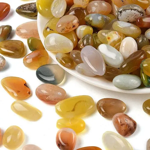 Dyed & Heated Natural Agate Beads